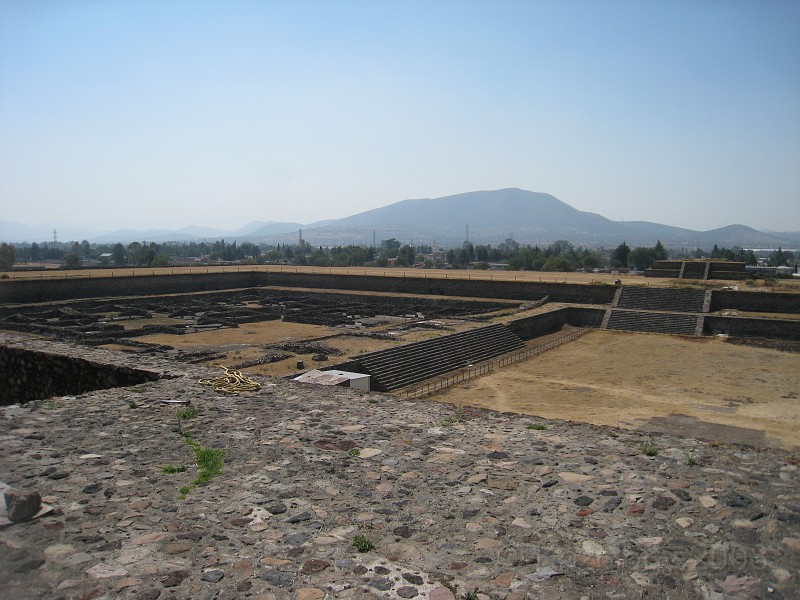 Mexico Pyramids - Mexico City 2009 0175.jpg - A trip to the Teotihuacan area of Mexico to visit the pyramids. A vast complex and a great climb to the top. This was followed by lunch in a cave, then a visit to the historical center of Mexico City. March 2009.